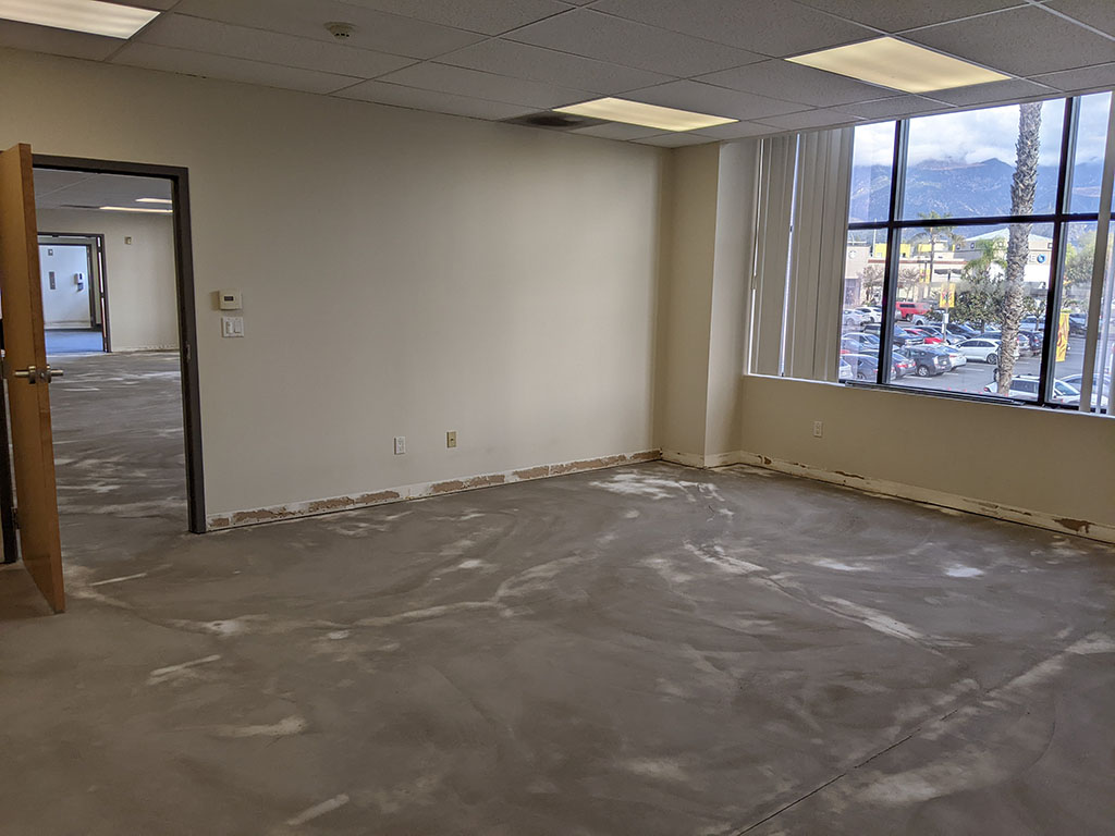 Class room bare floors