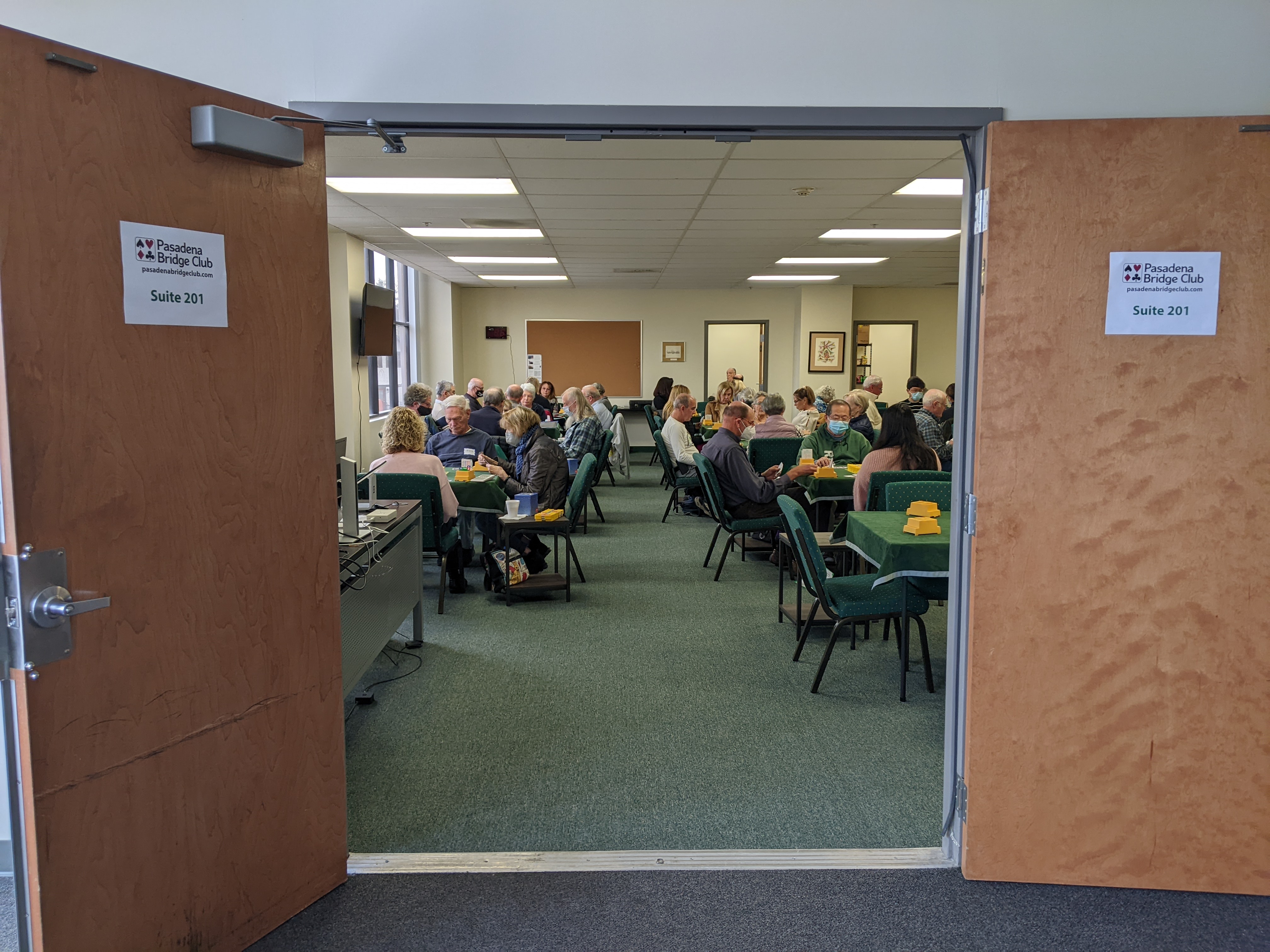 Bridge club entrance